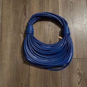 Stylish Blue Leather Handbag